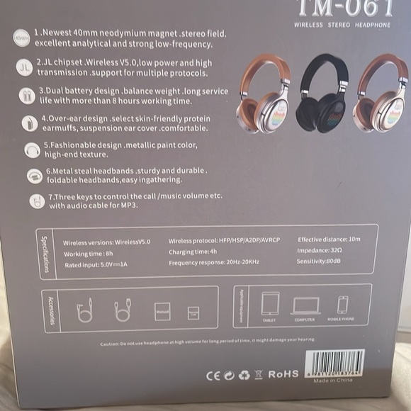 Wireless Bluetooth Headset (black) - Picture 5 of 6